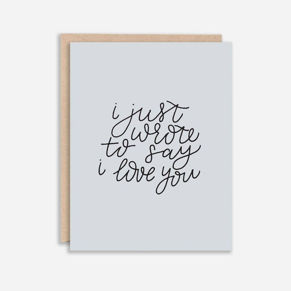 Just to Say I Love You Card - Picture 1 of 2